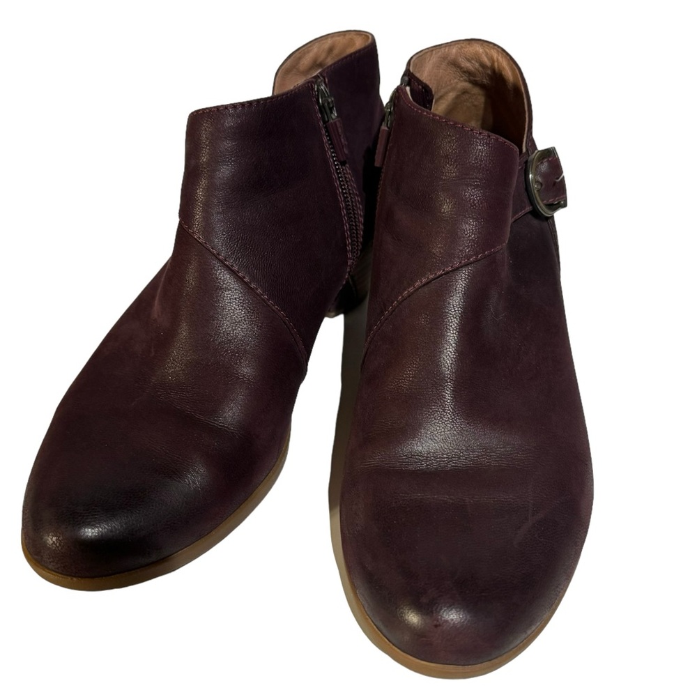 DANSKO DARBY LEATHER ANKLE BOOTS 38